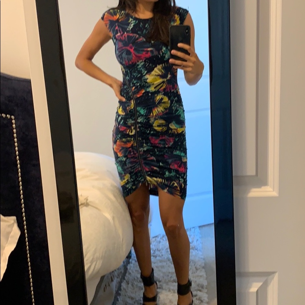 BCBG Firework ZIP Bodycon Dress